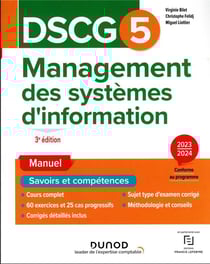 DSCG 5 : management des systèmes d'information - manuel (édition 2023/2024)