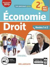 Les parcours pro : économie droit - 2de, bac pro - modules 1 et 2 - pochette élève (édition 2019)