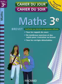 Cahier du jour / cahier du soir : mathématiques - 3ème (édition 2010)