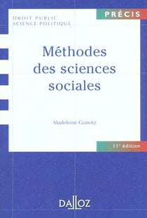 Méthodes des sciences sociales. 11e éd.