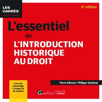 L'essentiel de l'introduction historique au droit - avec une chronologie à chaque fin de chapitre