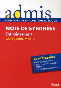 Note de synthèse - catégories B et A - je m'entraîne