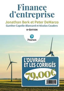 Pack Finance d'entreprise : Le manuel et les corrigés (6e édition)