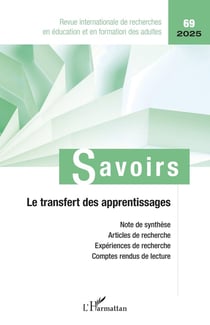 Savoirs : Le transfert des apprentissages (édition 2025)