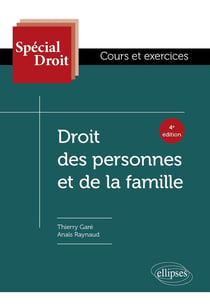 Droit des personnes et de la famille (4e édition)