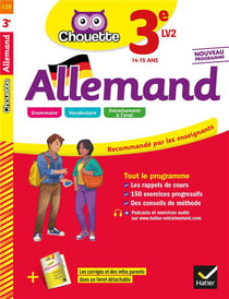 Chouette entraînement Tome 25 : allemand - 3e LV2 (niveau A2) - cahier d'entraînement et de révision