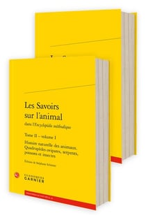 Les savoirs sur l'animal dans l'Encyclopédie méthodique t.2