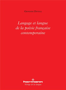 Langage et langue de la poésie française contemporaine