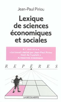 Lexique de sciences economiques et sociales (6e edition)