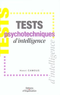 Tests psychotechniques d'intelligence - 3e edition