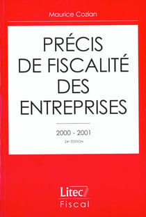 Precis de fiscalite des entreprises 2000-2001 - 24e edition