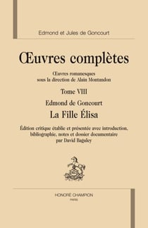 Oeuvres complètes t.8 - la fille Elisa
