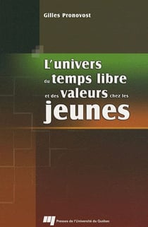 L'univers du temps libre et des valeurs chez les jeunes