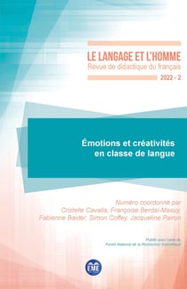 Revue le langage et l'homme : Émotions et créativités en classe de langue