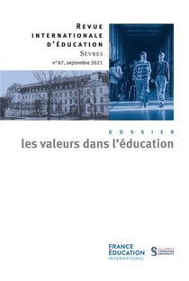 Revue internationale d'éducation de Sèvres n.87 : les valeurs dans l'éducation