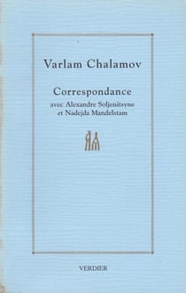 Correspondance avec alexandre soljenitsyne etnadejda mandelstam