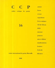 Cahier critique de poésie t.16