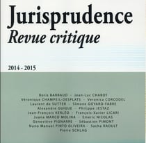 JURISPRUDENCE : 2014-2015