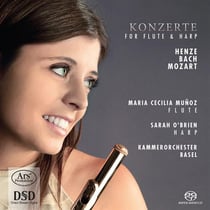 Henze-Bach-Mozart : concertos pour flûte et harpe