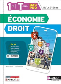 Économie-droit : 1re/terminale : bac pro tertiaires : livre + licence élève (édition 2022)