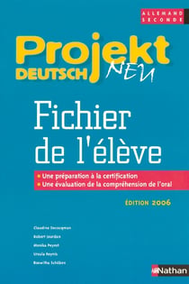 Allemand - 2nde - fichier de l'élève (edition 2006)