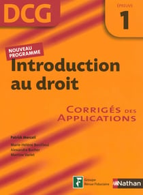 Introduction au droit - épreuve 1 - corrigés des applications (édition 2007)