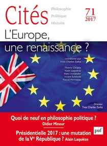 REVUE CITES Tome 71 : l'Europe, une renaissance ?