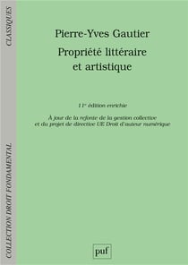 Propriété littéraire et artistique (11e édition)