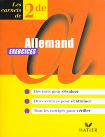 Les carnets du lycee - allemand 2nde, exercices