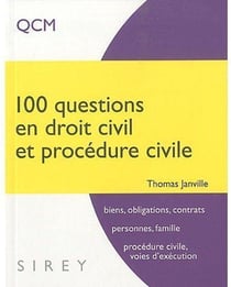 100 QUESTIONS EN DROIT CIVIL ET PROCEDURE CIVILE