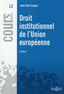 Droit institutionnel de l'union européenne