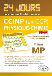 24 jours : physique-chimie - CCINP (ex CCP) - MP (2e édition)