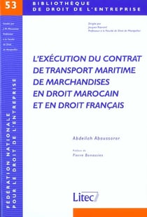 L execution du contrat de transport maritime de marchandises en dt marocain et en dt francais