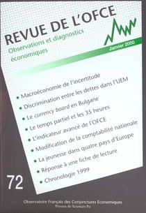 Revue de l'ofce n.72 - janvier-mars 2000