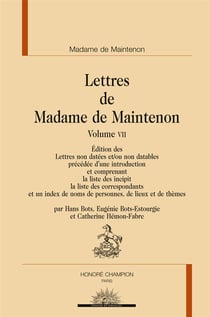 Lettres t.7 - lettres non datées et/ou non datables