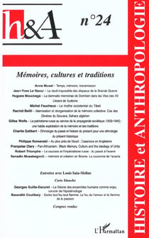 Memoires, cultures et traditions - vol24