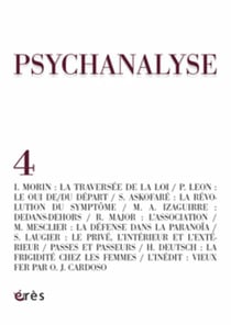 Psychanalyse 04 - la traversee de la loi