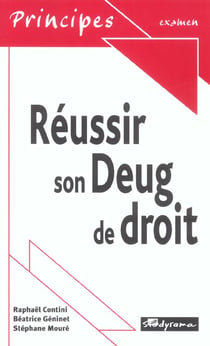 Réussir son deug de droit