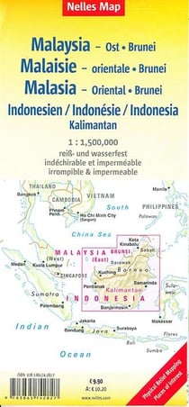 Malaisie east - brunei - indonesie - kalimantan
