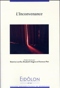 Eidôlon n.121 : l'inconvenance