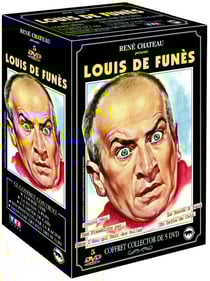 Coffret Louis De Funes : dans l'eau qui fait des bulles - courte tête - un drôle de caïd - la bande à papa - les pissen