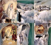 Cartes de voeux noel aujourd'hui - lot de 6 cartes avec enveloppes