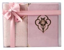 Moyen coffret rose : Coran/tapis/tasbih