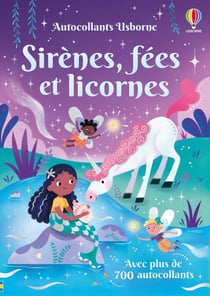 Sirènes, fées et licornes - Autocollants Usborne volume multiple - dès 3 ans