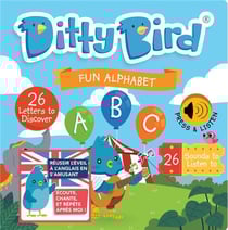 Ditty Bird : Livre musical sensoriel bébé des comptines : ABC, apprendre l'alphabet