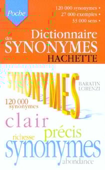 Dictionnaire Hachette poche - synonymes (édition 2003)