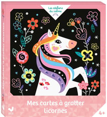 Kit Dessin à Gratter Adulte/enfant - 8 Feuilles A4/A5 + 6 Outils - Loisir Créatif Motifs Animaux
