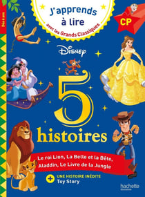 5 histoires - le roi Lion - la Belle et la Bête - Aladdin - le Livre de la Jungle - Toy Story