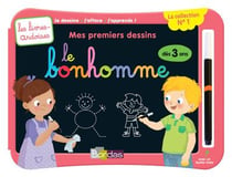 Les livres-ardoises - mes premiers dessins - le bonhomme - à partir de 3 ans (édition 2017)