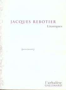 Litaniques : Poésie-parade